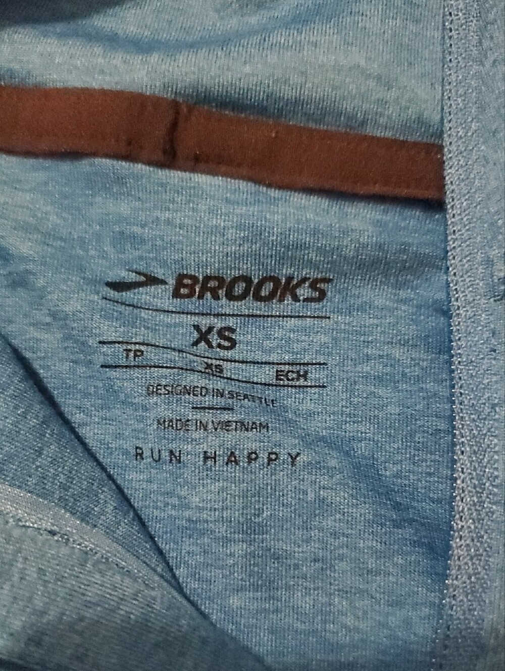 Brooks Women's Blue Quarter-Zip Long Sleeve Pullover - Picture 2 of 8